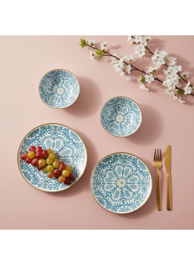 طقم 24 قطعه عشاء بورسلين بنمط أرابيسك